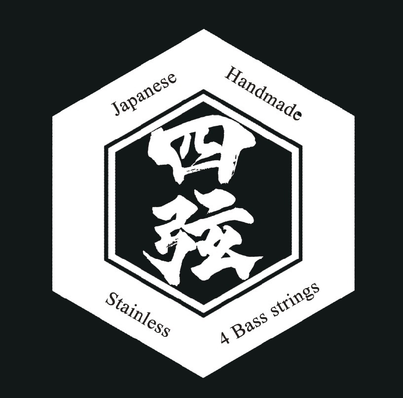 B-string BS-C4S handmade Japanese stainless bass strings, bright tone and strong attack